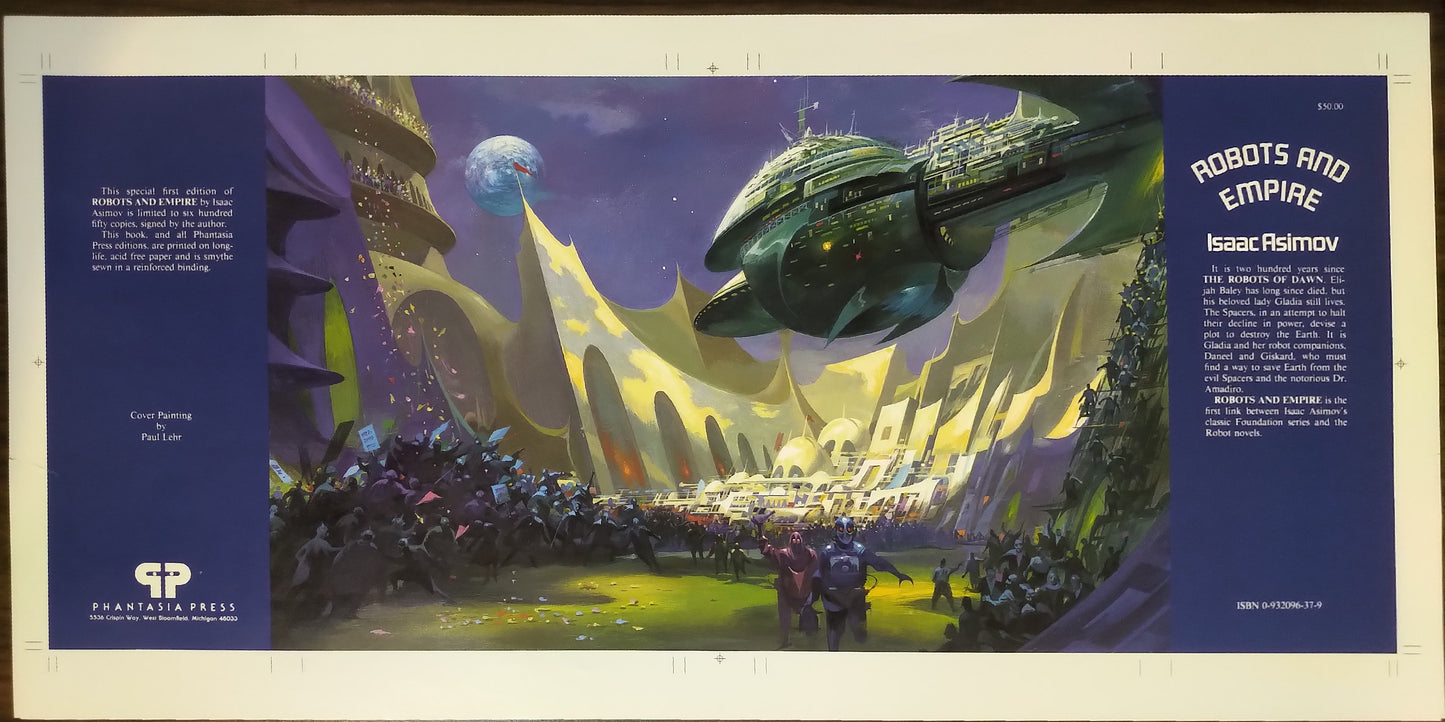 Robots and Empire by Isaac Asimov - dust jacket or proof : 2 variants