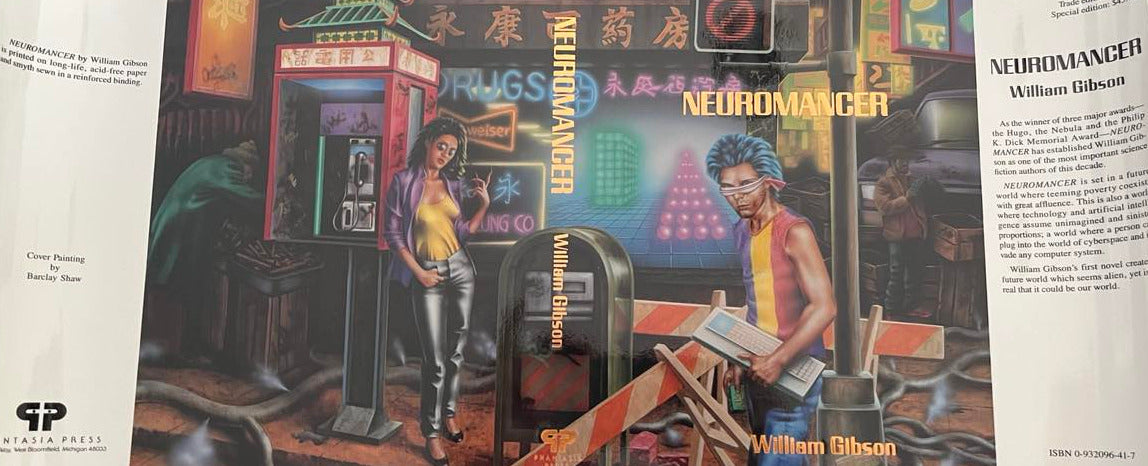 Neuromancer by William Gibson - dust jacket only: original or signed by Barclay Shaw