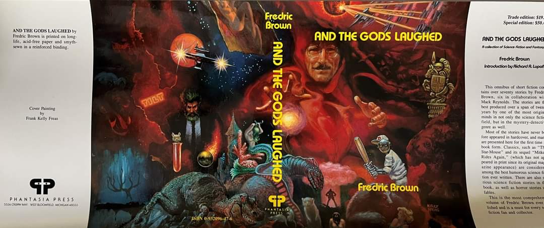 And the Gods Laughed  by  Fredric Brown - dust jacket only