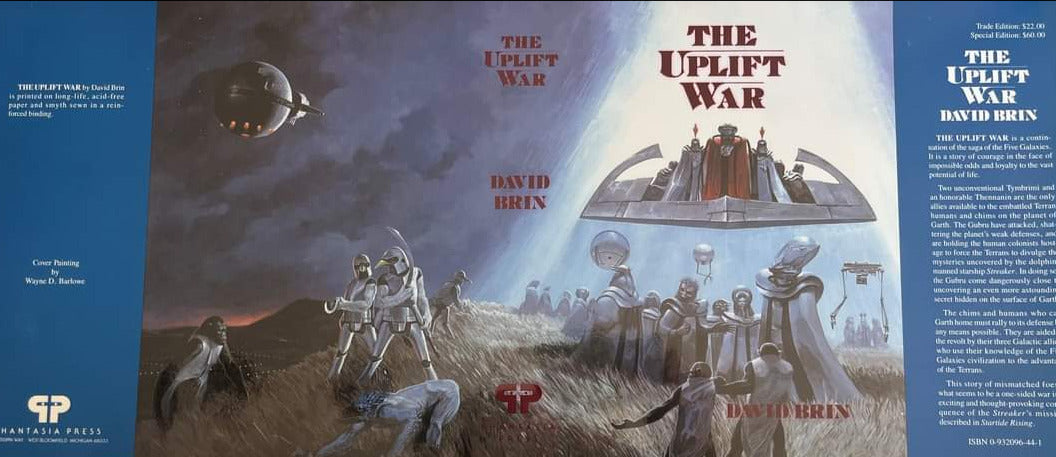 The Uplift War by David Brin - dust jacket only